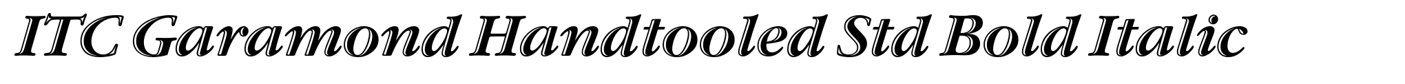 ITC Garamond Handtooled Std Bold Italic image